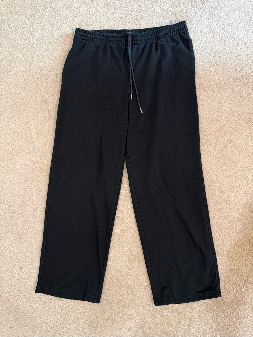Black Drawstring Jogger Pants